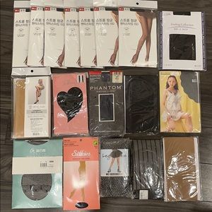SET OF STOCKINGS PANTYHOSE TIGHTS SPANDEX SOCKS